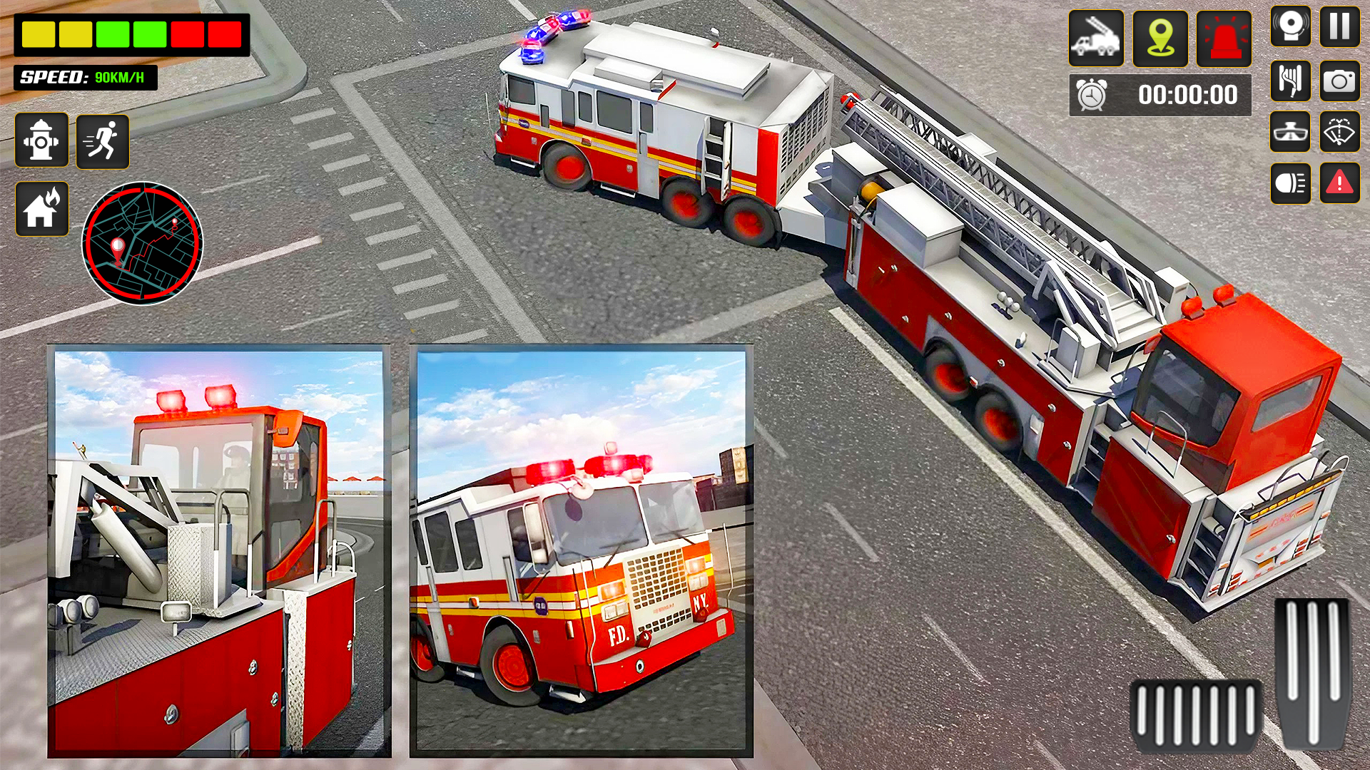 اسکرین شات 5 بازی Fire Engine Truck Driving Sim