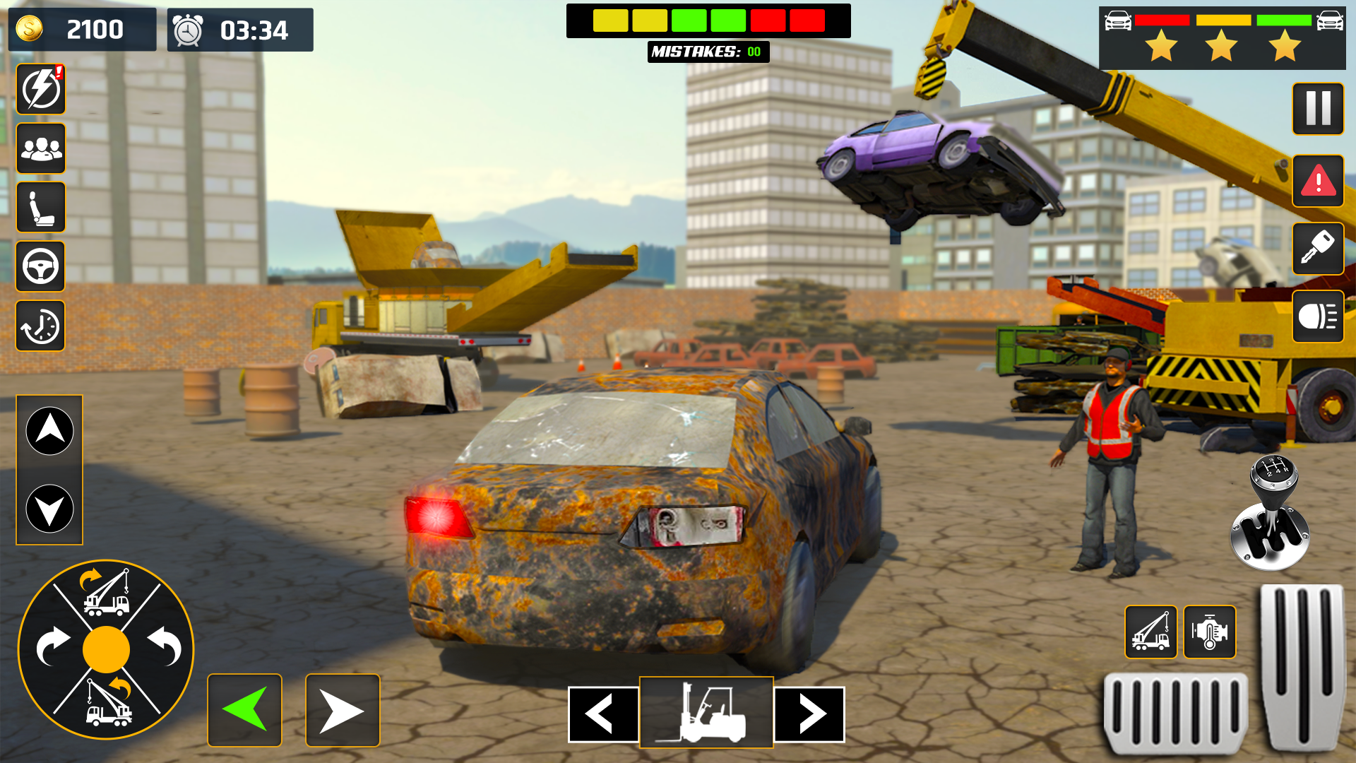 اسکرین شات 2 بازی Car Crusher Excavator Games 3d
