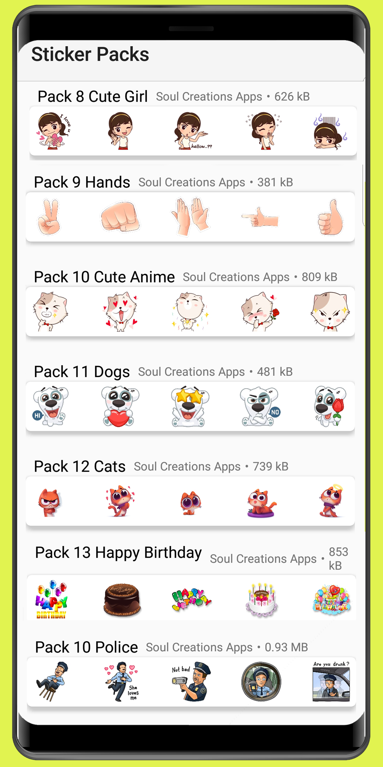 اسکرین شات 8 برنامه WASticker - Love emoji