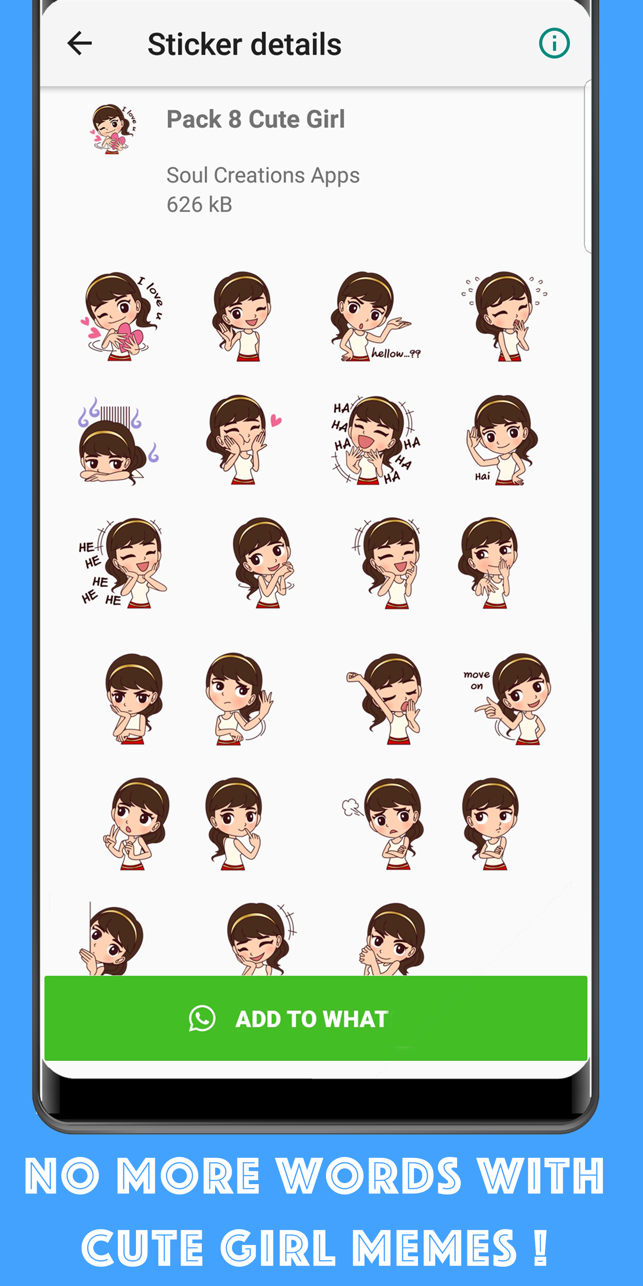 اسکرین شات 5 برنامه WASticker - Love emoji