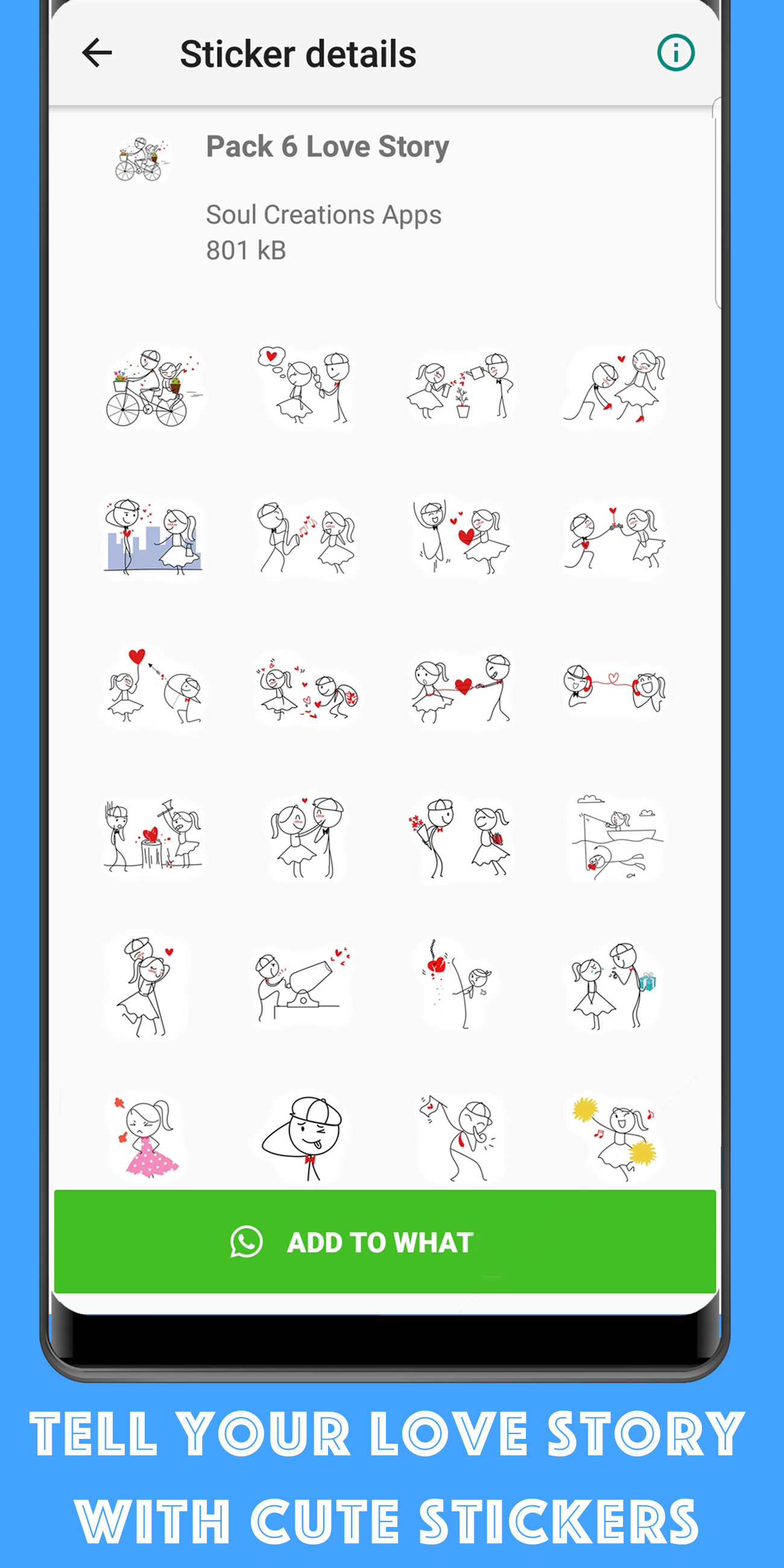 اسکرین شات 6 برنامه WASticker - Love emoji