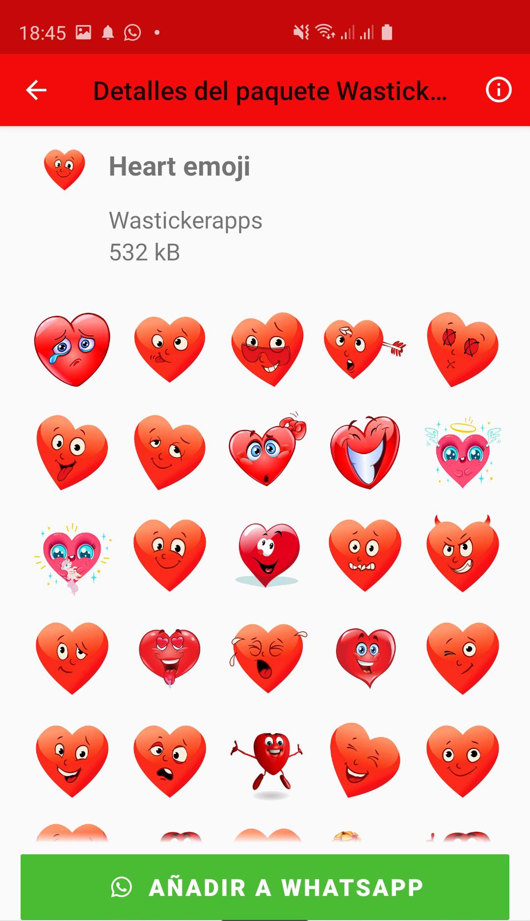 اسکرین شات 8 برنامه Wasticker love for Whatsapp