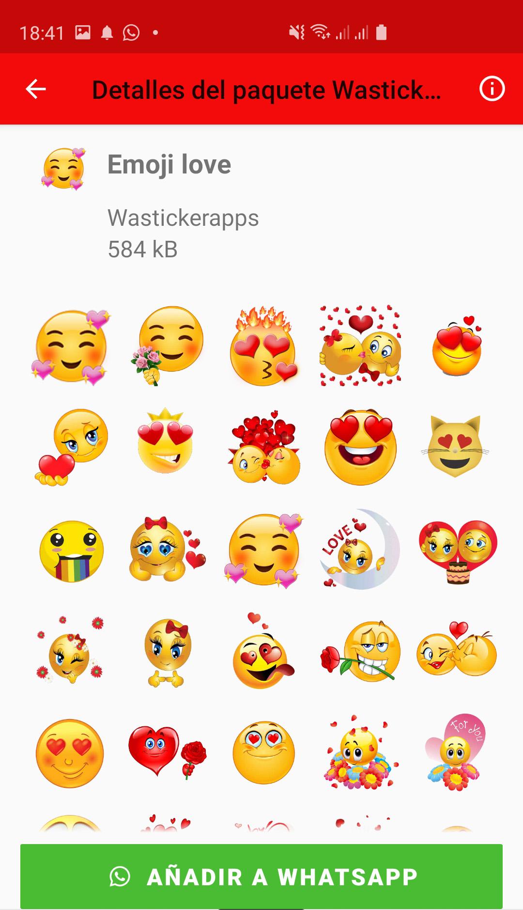 اسکرین شات 1 برنامه Wasticker love for Whatsapp
