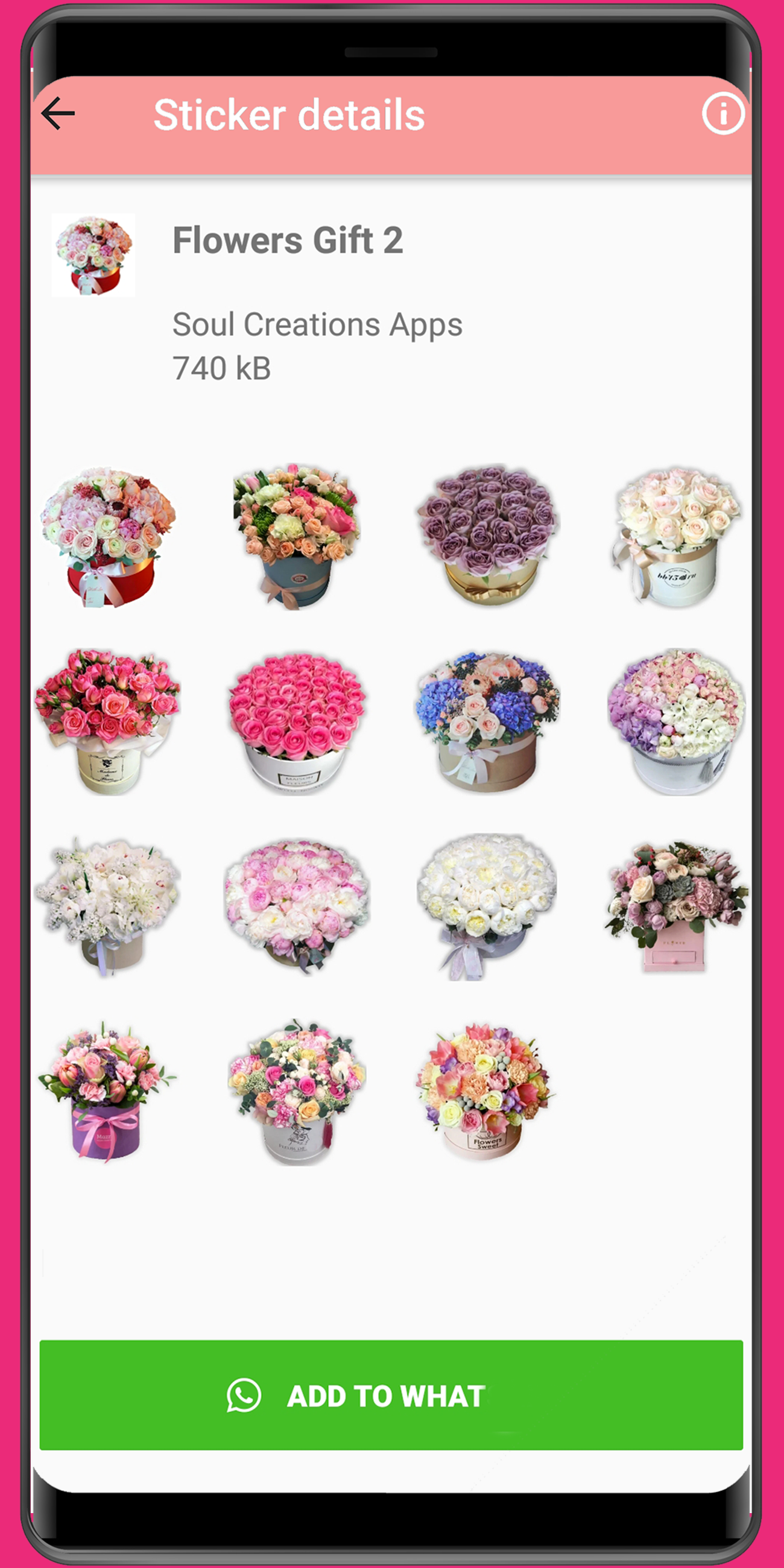اسکرین شات 8 برنامه WASticker - Love roses