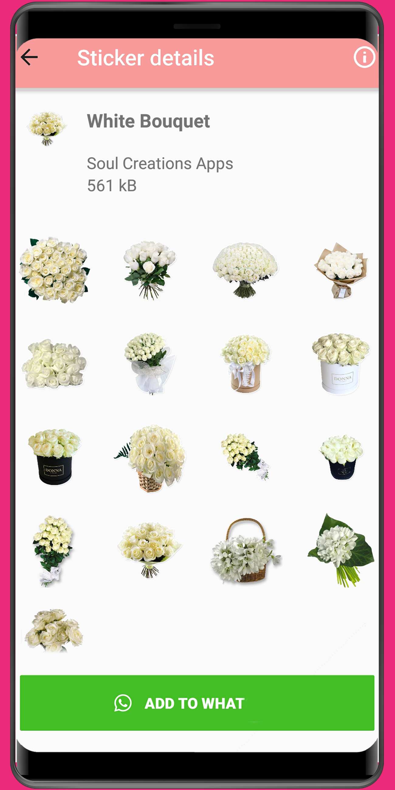 اسکرین شات 6 برنامه WASticker - Love roses