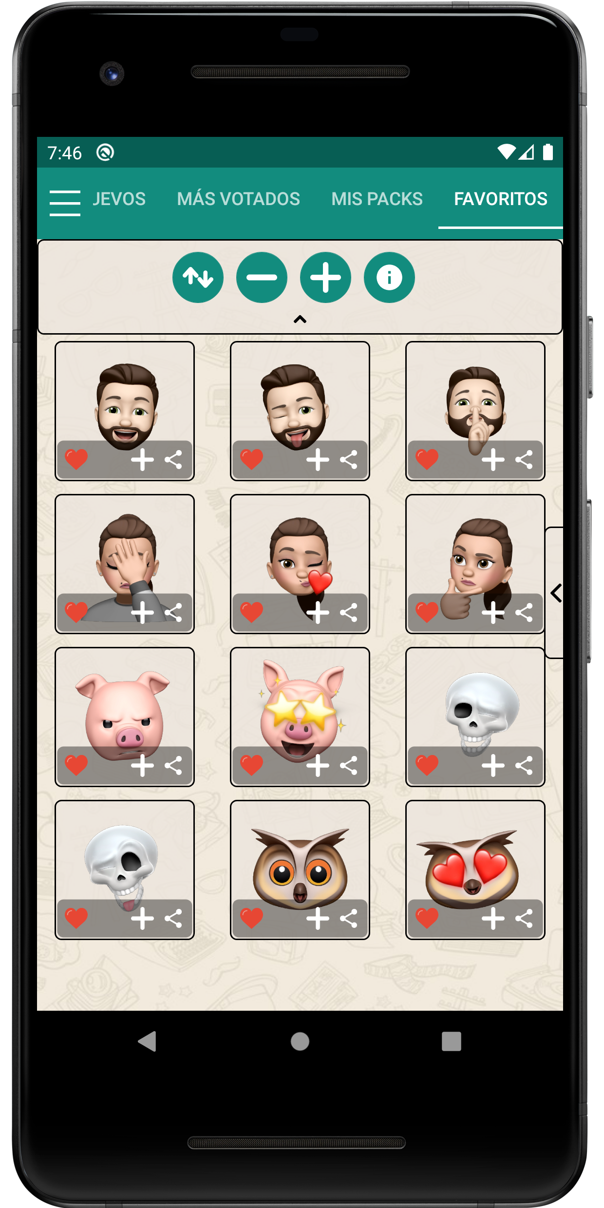 اسکرین شات 4 برنامه Memoji Stickers emoji iphone
