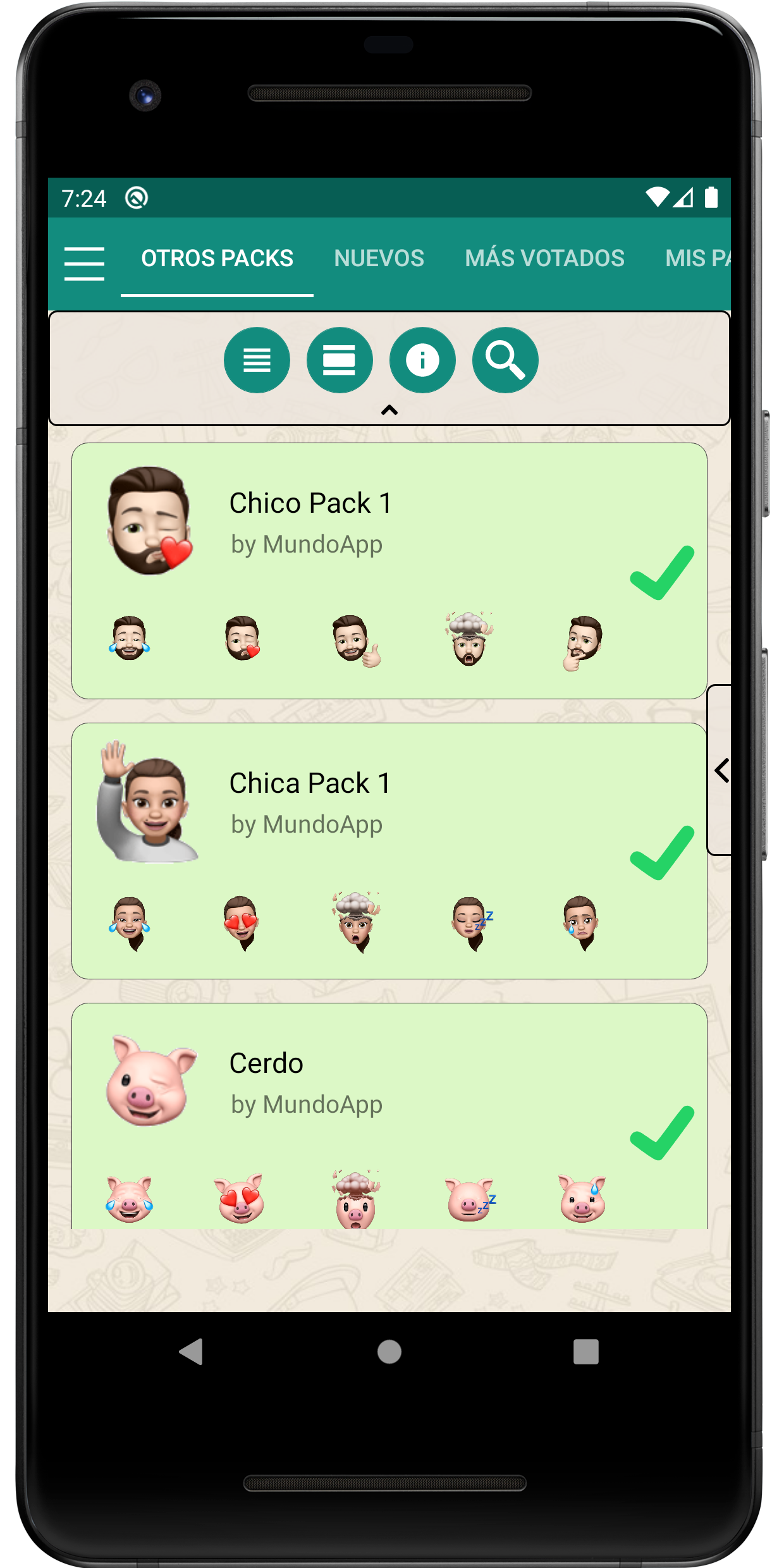 اسکرین شات 3 برنامه Memoji Stickers emoji iphone