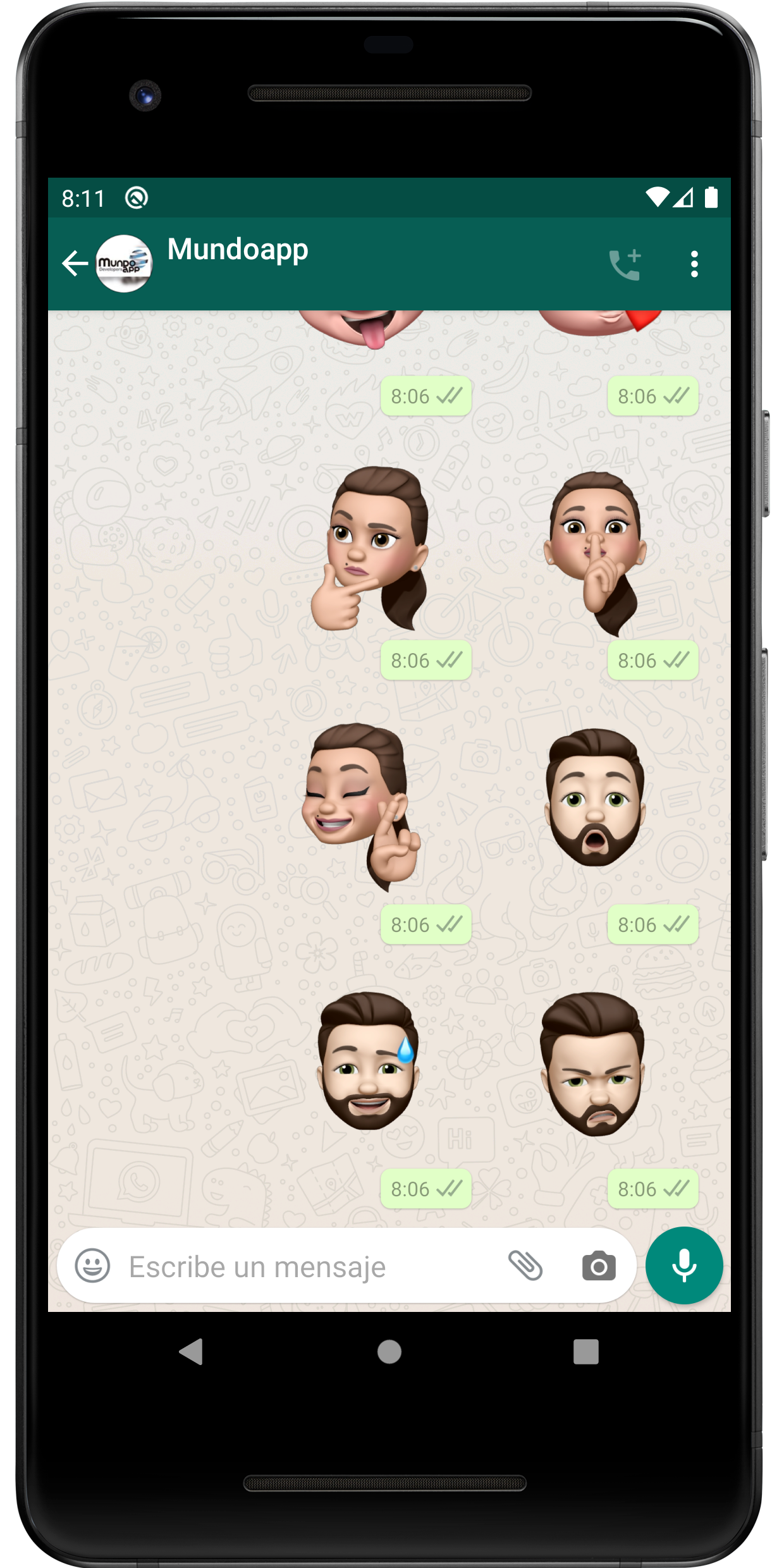 اسکرین شات 2 برنامه Memoji Stickers emoji iphone