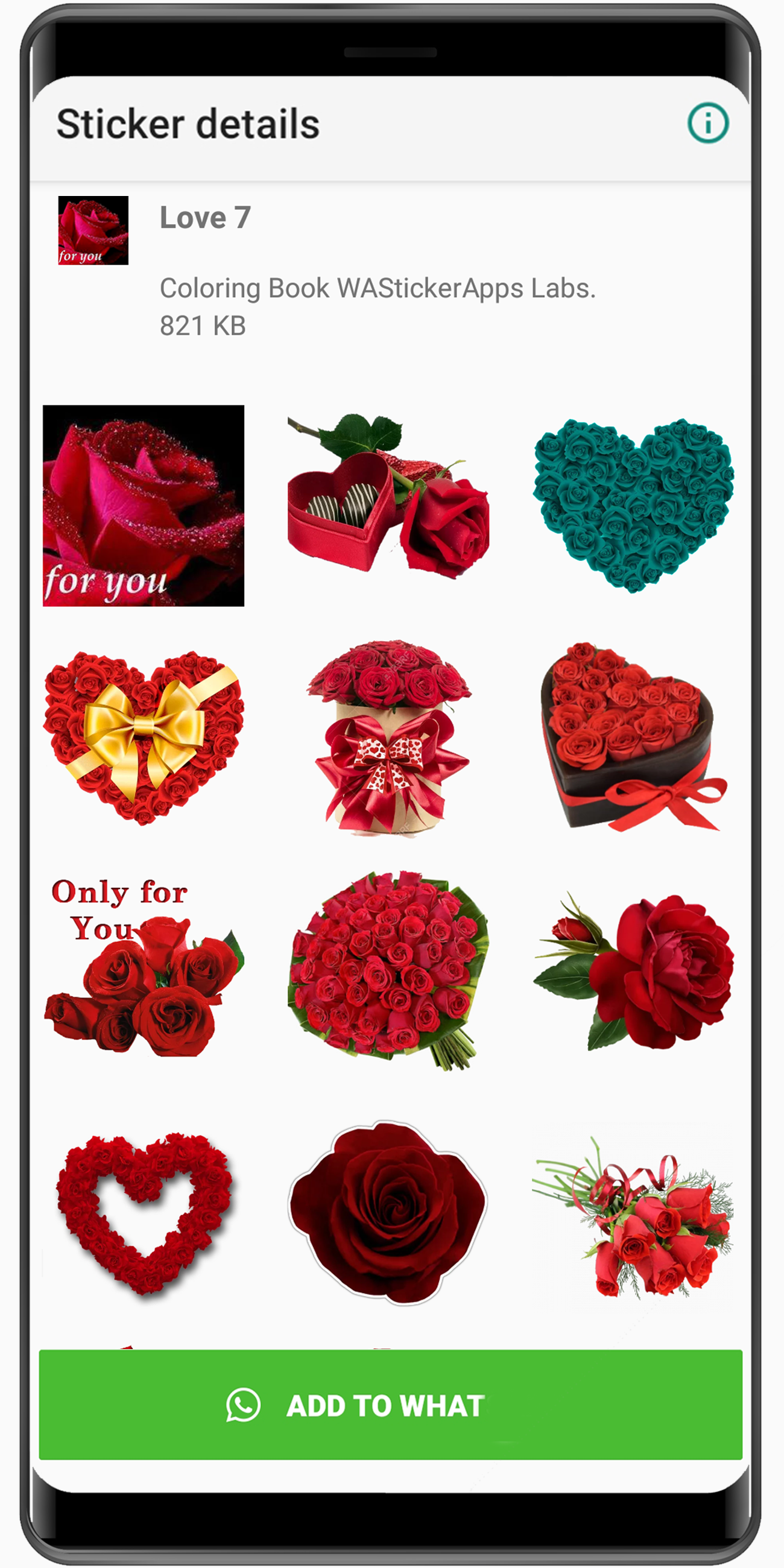 اسکرین شات 6 برنامه Cute Love Stickers 2020 ❤️ WAStickerApps Love