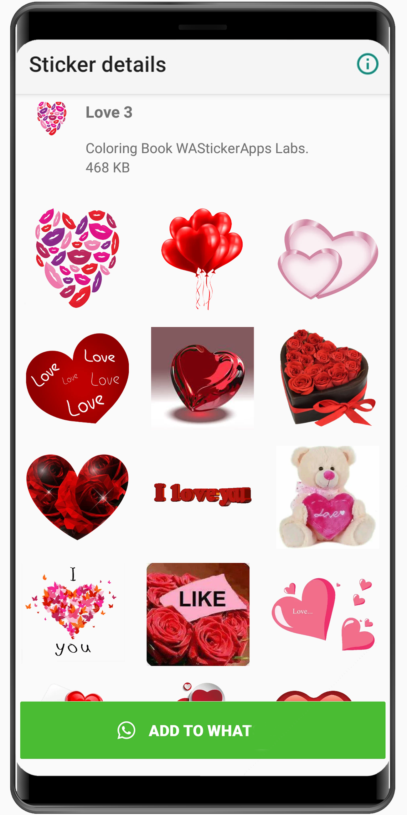 اسکرین شات 5 برنامه Cute Love Stickers 2020 ❤️ WAStickerApps Love