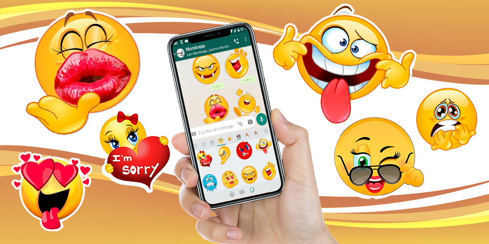 اسکرین شات 1 برنامه WASticker animated emojis