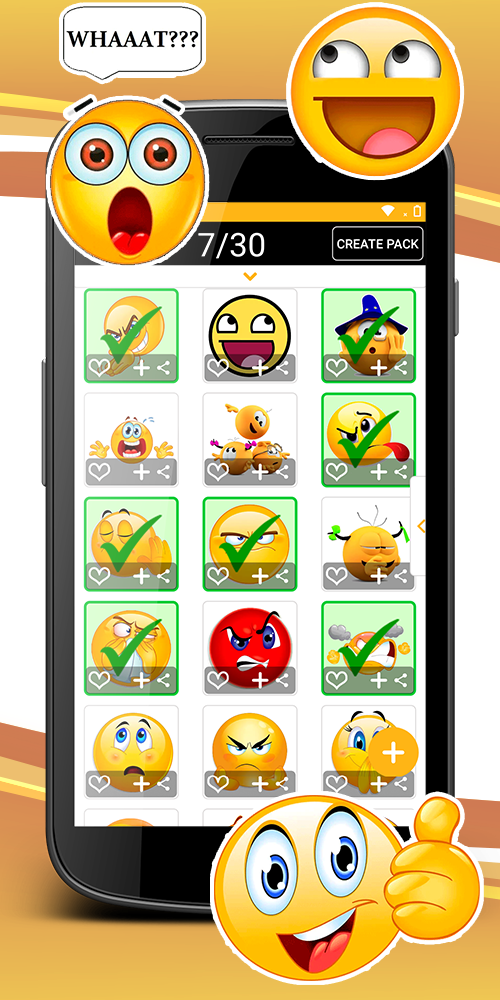اسکرین شات 4 برنامه WASticker animated emojis