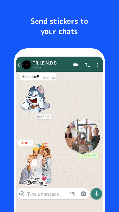 اسکرین شات 2 برنامه Stickify: Stickers in WhatsApp