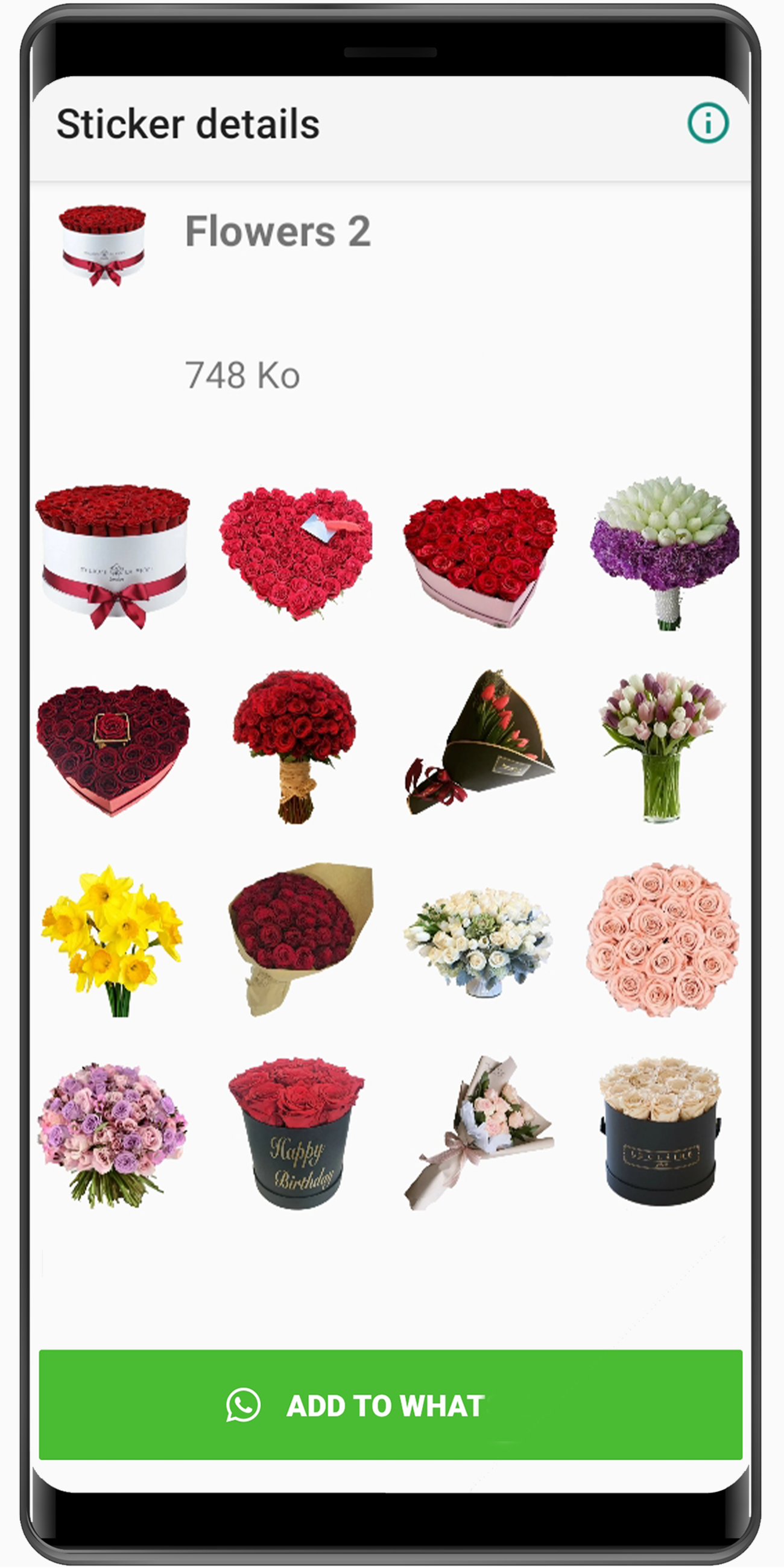 اسکرین شات 5 برنامه WASticker My Flowers Stickers