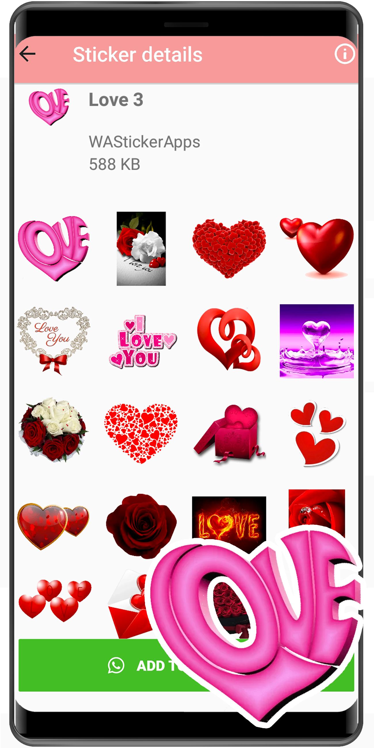 اسکرین شات 5 برنامه WASticker - Love couple