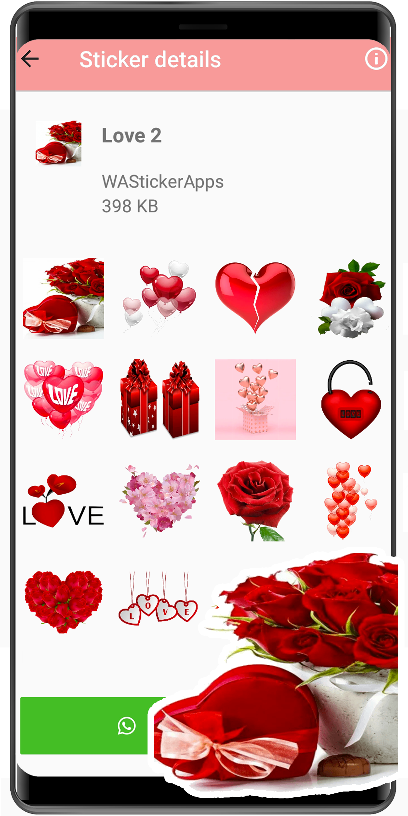 اسکرین شات 5 برنامه WASticker love stickers