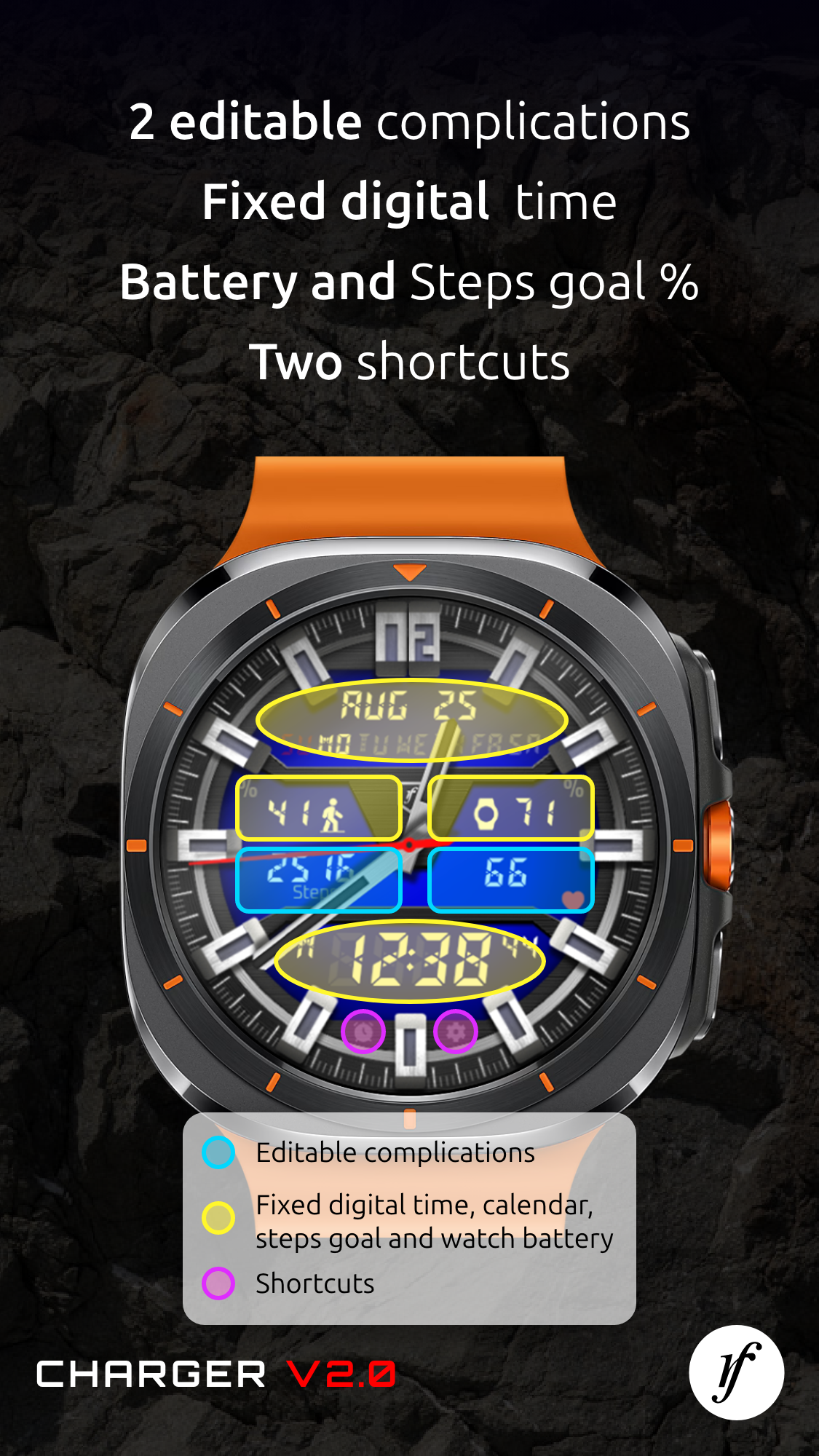 اسکرین شات 3 برنامه Shield Watch Face