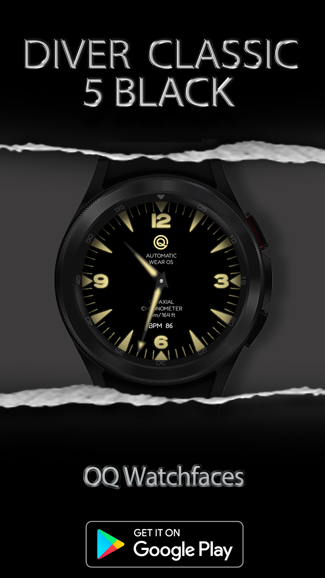 اسکرین شات 7 برنامه Diver 5 Black For Wear OS 4
