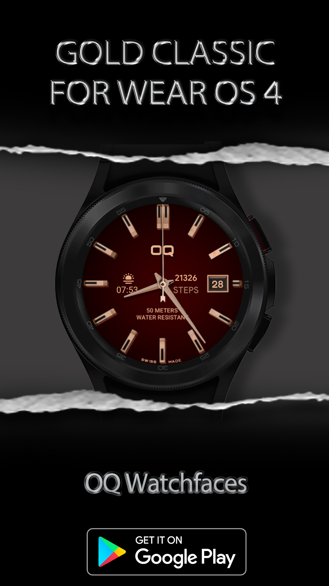 اسکرین شات 2 برنامه Gold Classic 1 Wear OS 4+