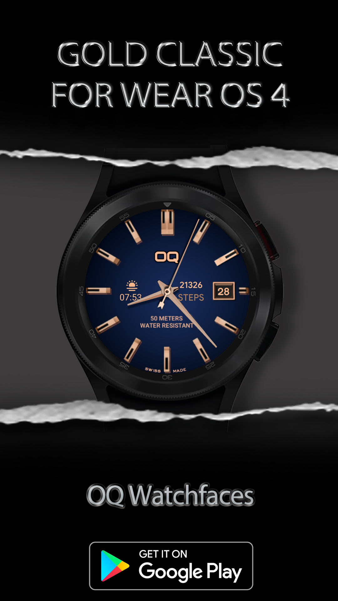 اسکرین شات 3 برنامه Gold Classic 1 Wear OS 4+