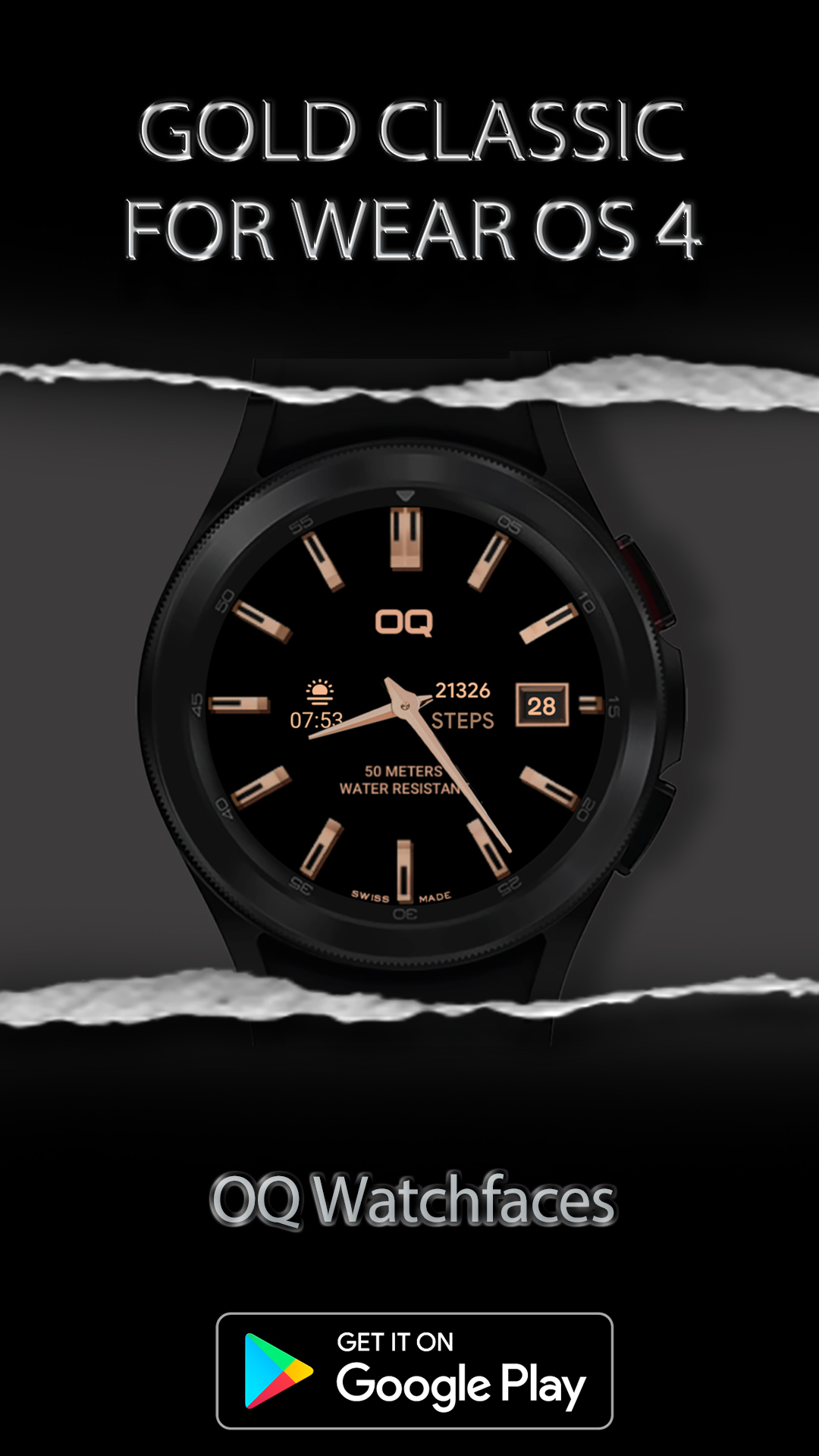 اسکرین شات 4 برنامه Gold Classic 1 Wear OS 4+