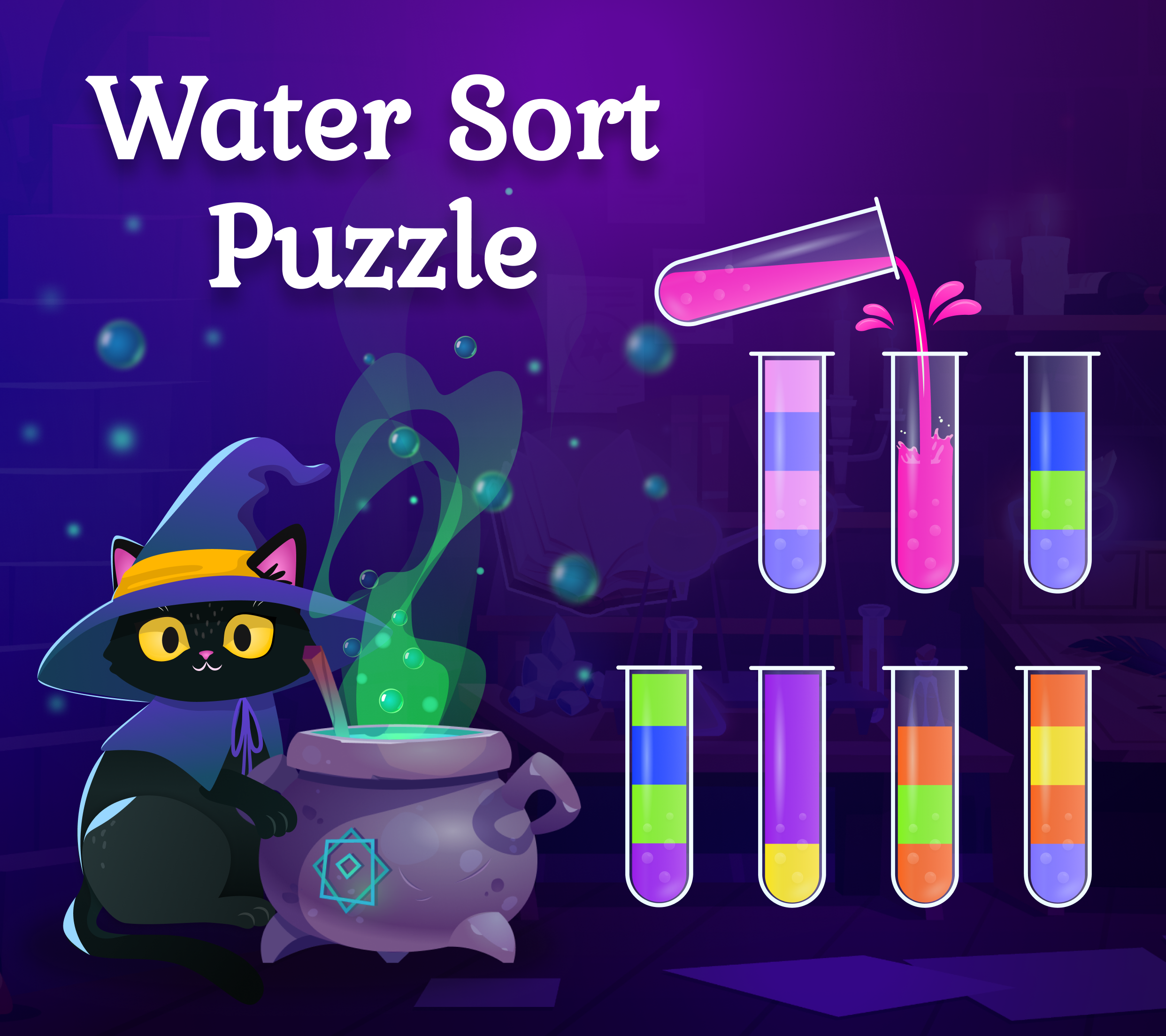 اسکرین شات 1 بازی Water Sort Puzzle: Liquid Sort