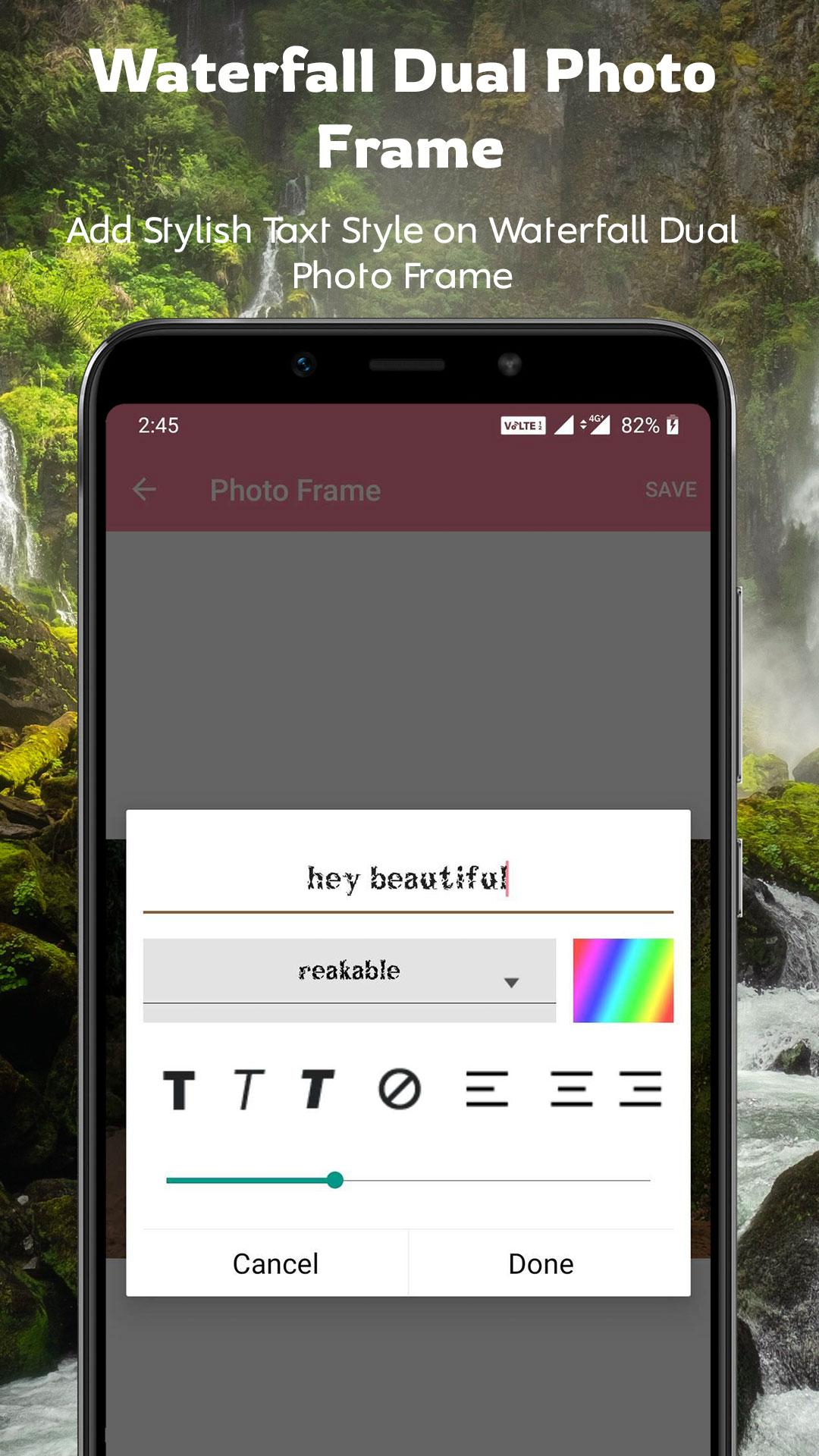 اسکرین شات 5 برنامه Waterfall Dual Photo Frames