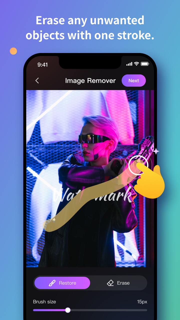 اسکرین شات 3 برنامه AniEraser - Object Remover