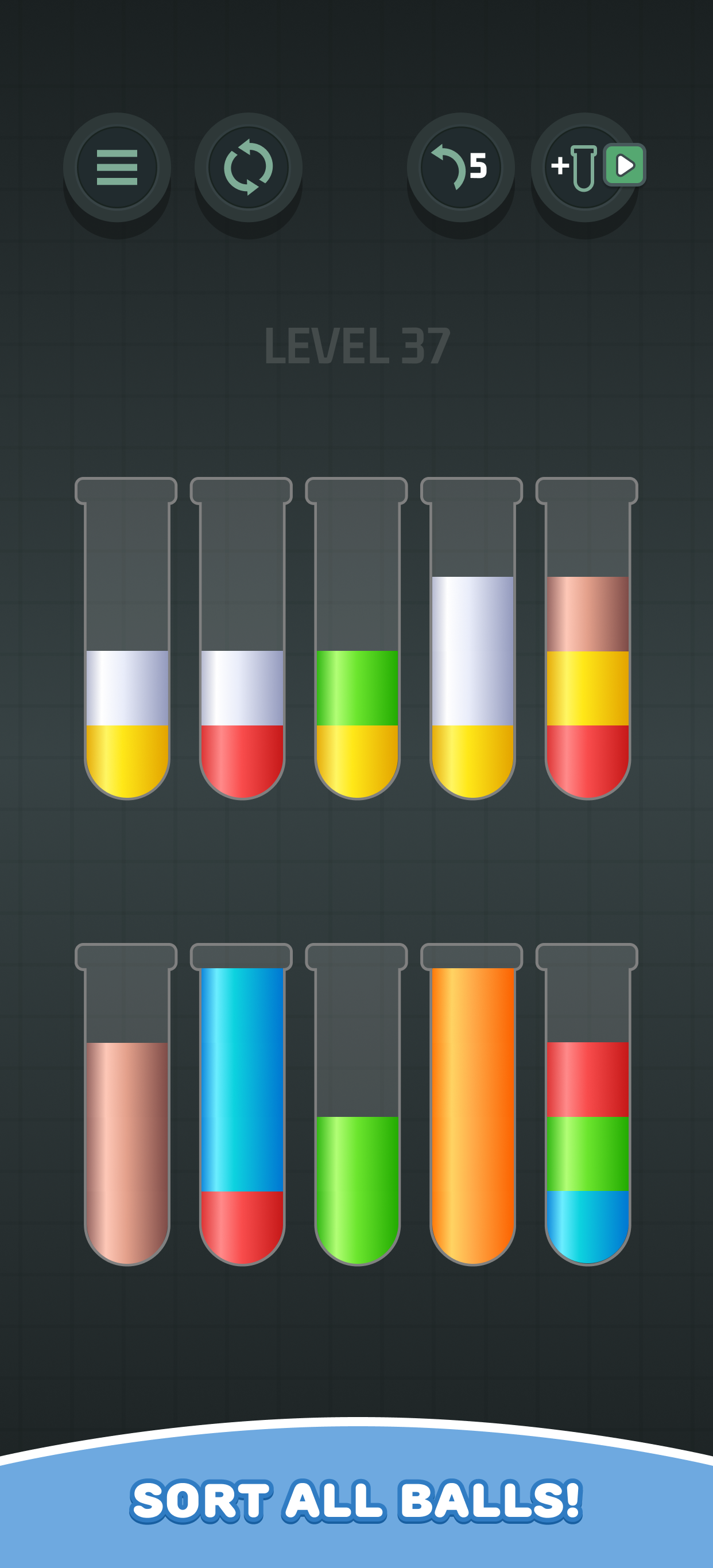 اسکرین شات 1 بازی Water Sort Puzzle: Color Game