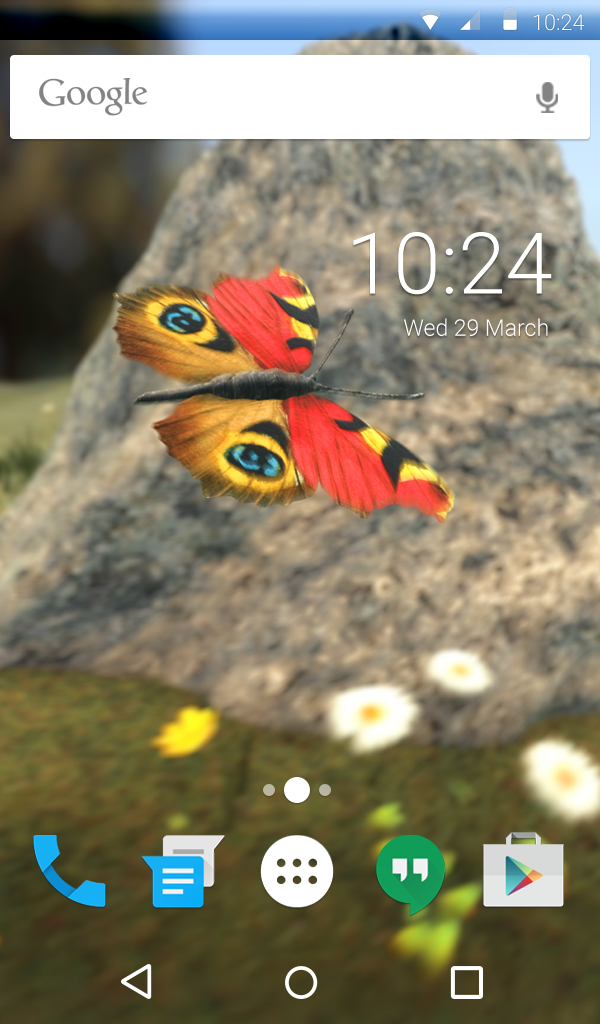 اسکرین شات 6 برنامه Butterfly Live Wallpaper Theme