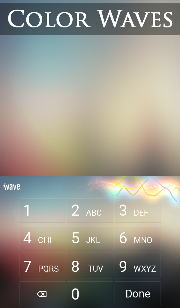 اسکرین شات 5 برنامه Color Waves Wallpaper