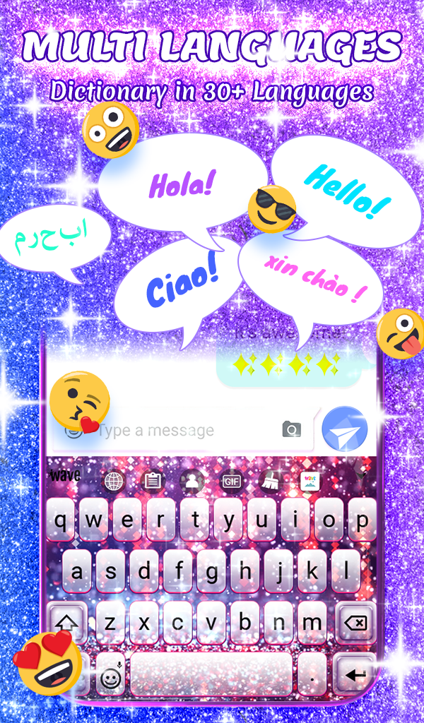 اسکرین شات 4 برنامه Crazy Glitter Wallpaper Theme