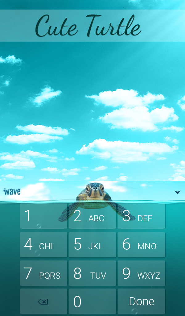اسکرین شات 5 برنامه Cute Turtle Wallpaper Theme