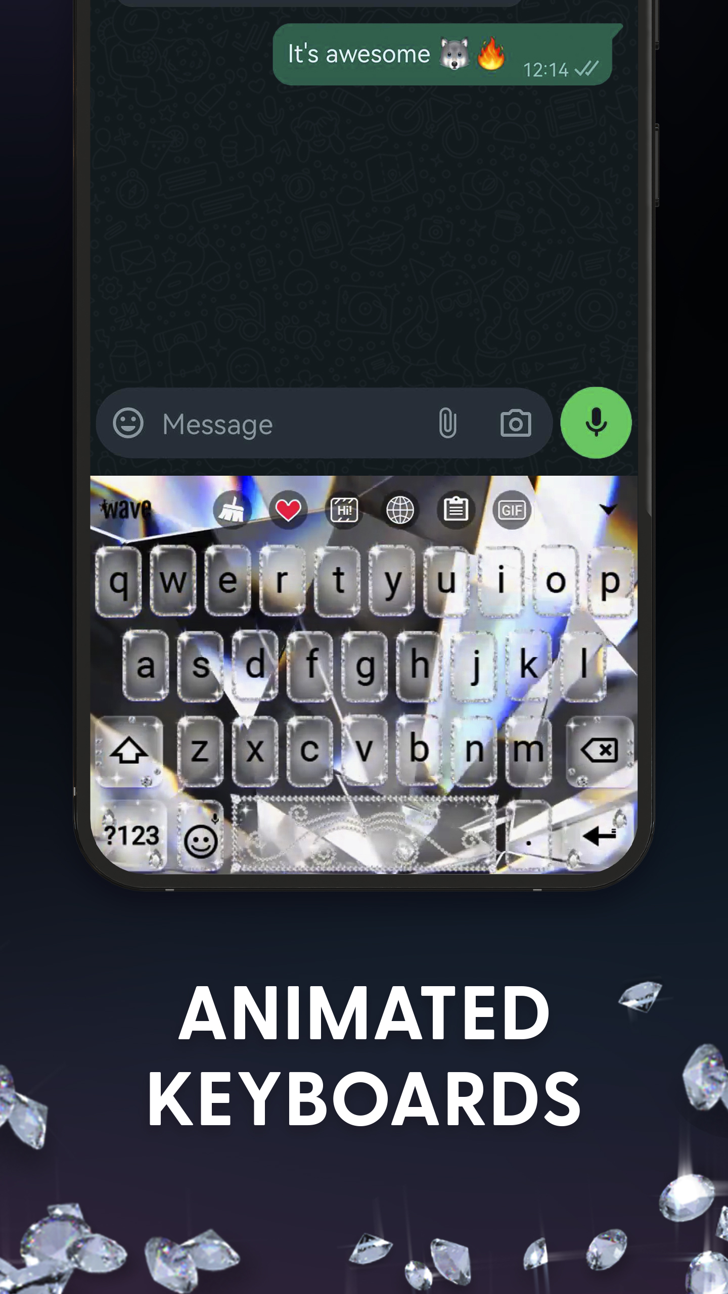 اسکرین شات 3 برنامه Diamond Live Wallpaper HD