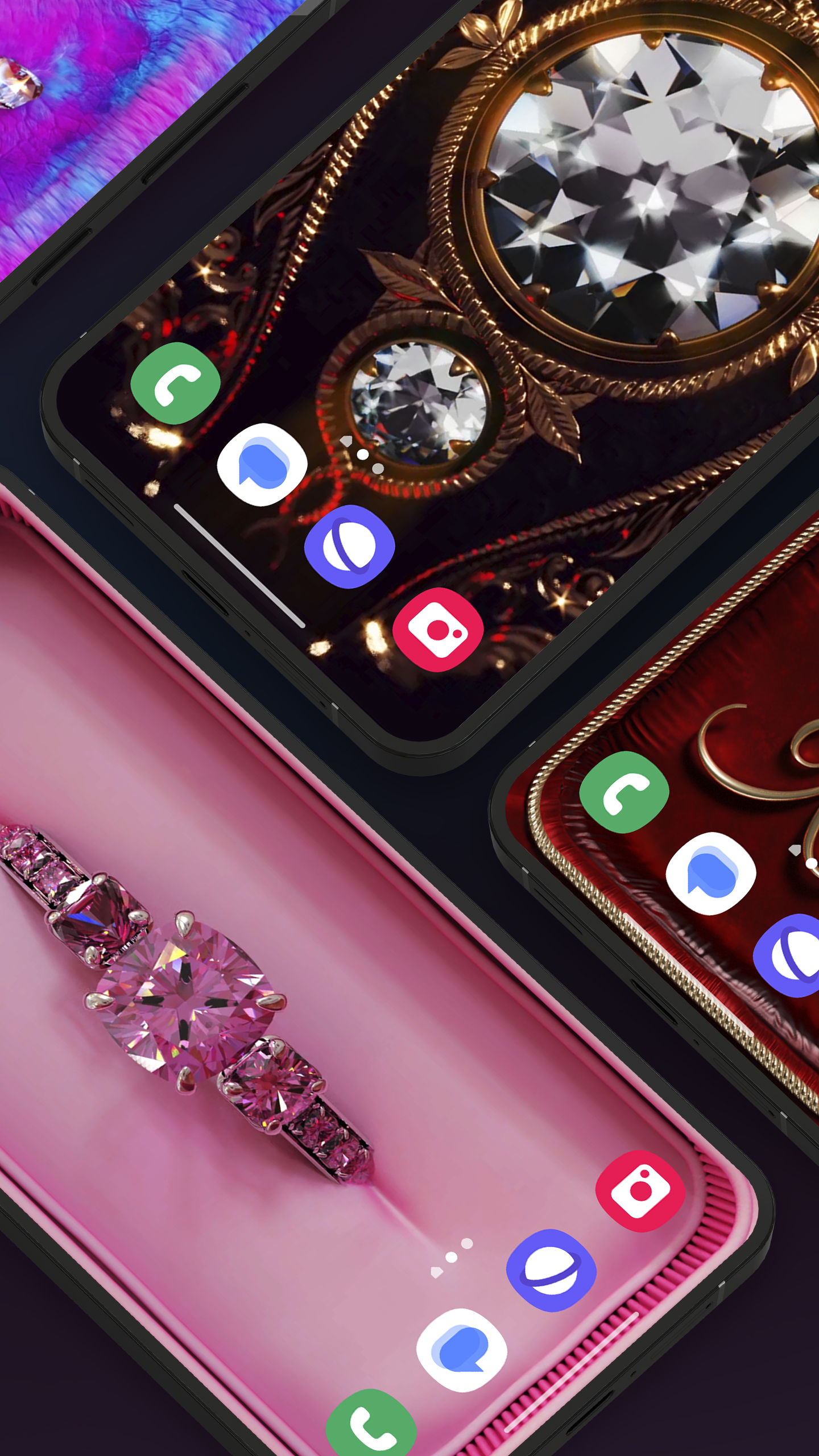 اسکرین شات 6 برنامه Diamond Live Wallpaper HD