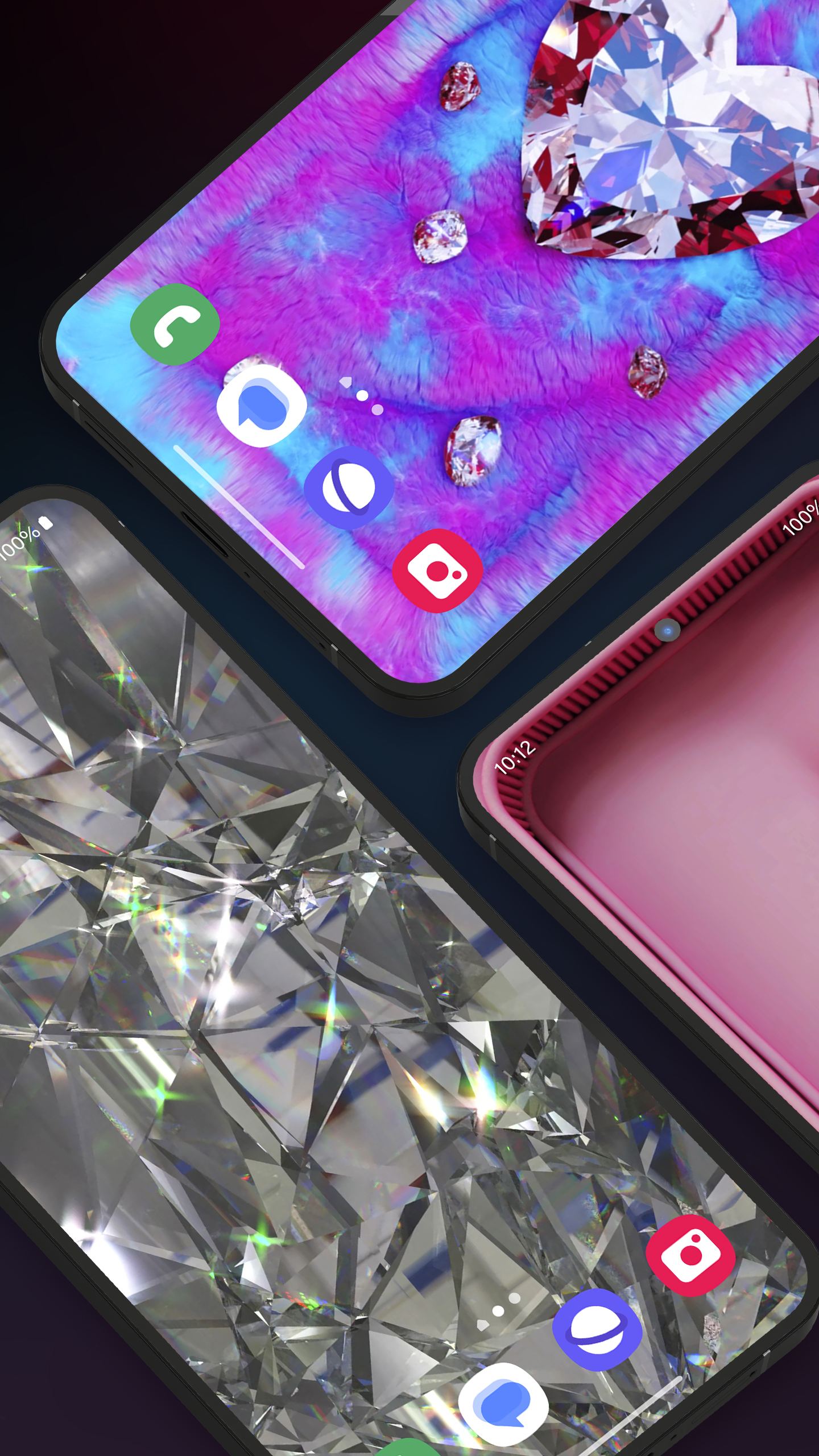 اسکرین شات 5 برنامه Diamond Live Wallpaper HD