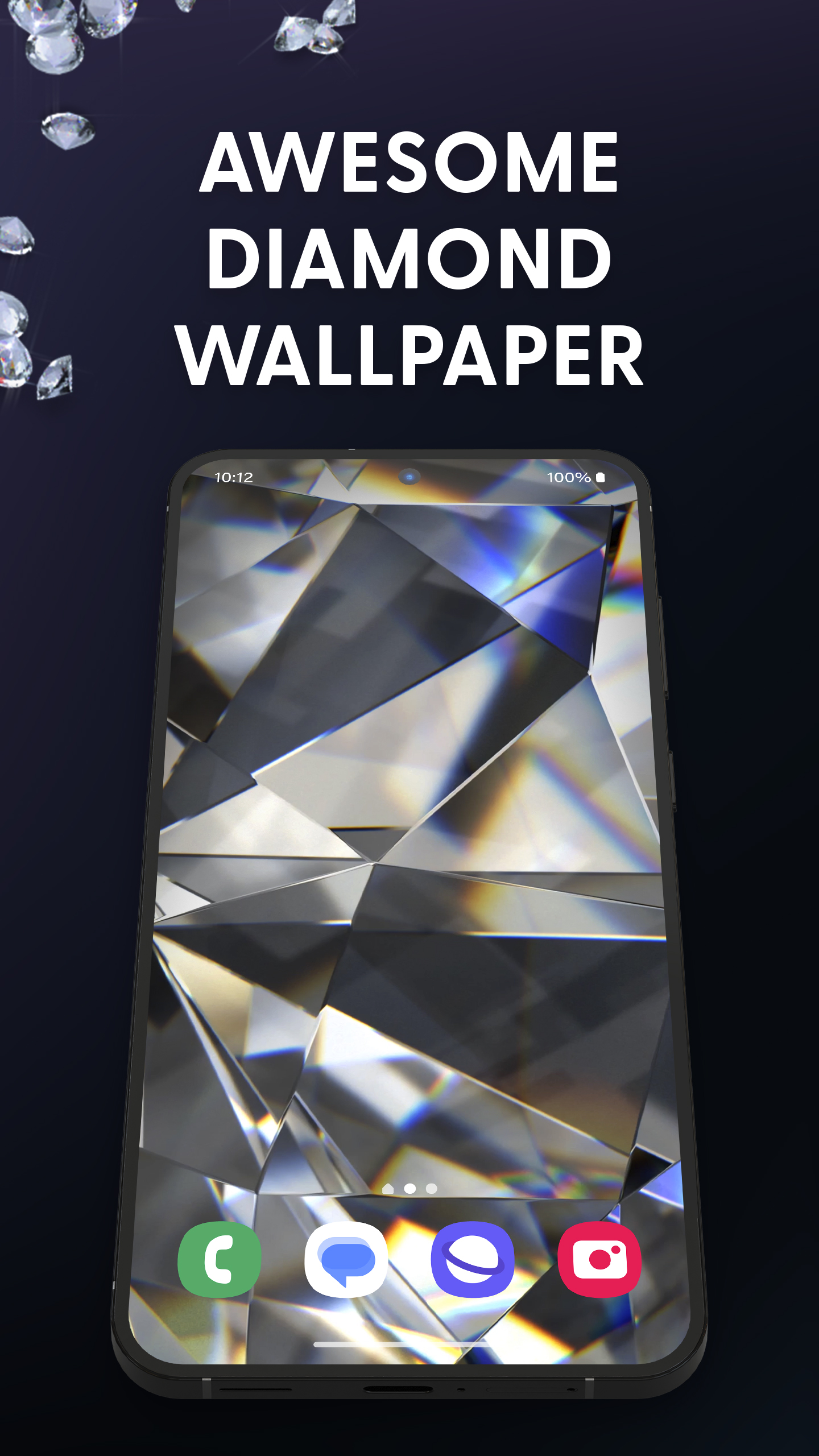 اسکرین شات 1 برنامه Diamond Live Wallpaper HD