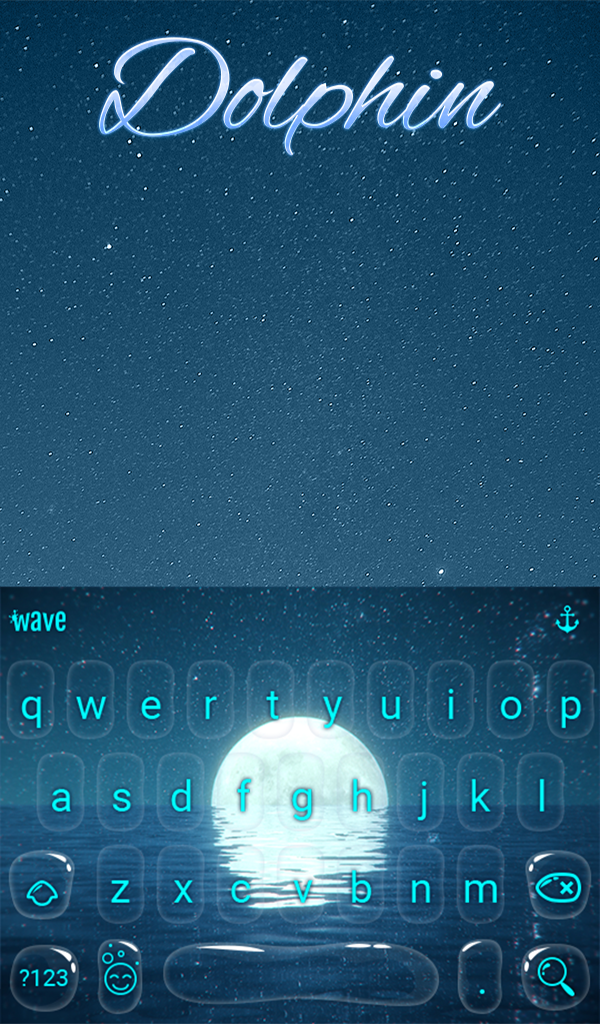 اسکرین شات 2 برنامه Dolphin Keyboard Wallpaper HD