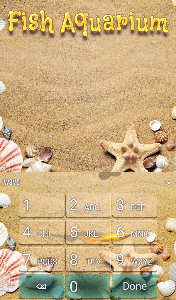 اسکرین شات 4 برنامه Fish Keyboard + 3D Wallpaper