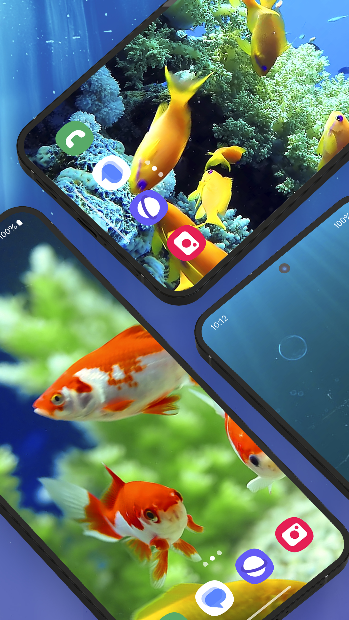 اسکرین شات 5 برنامه 3D Fish Tank Live Wallpaper