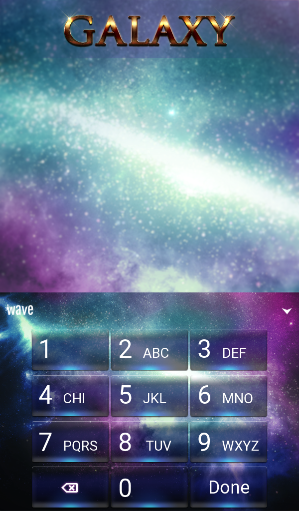 اسکرین شات 5 برنامه Galaxy Animated Keyboard