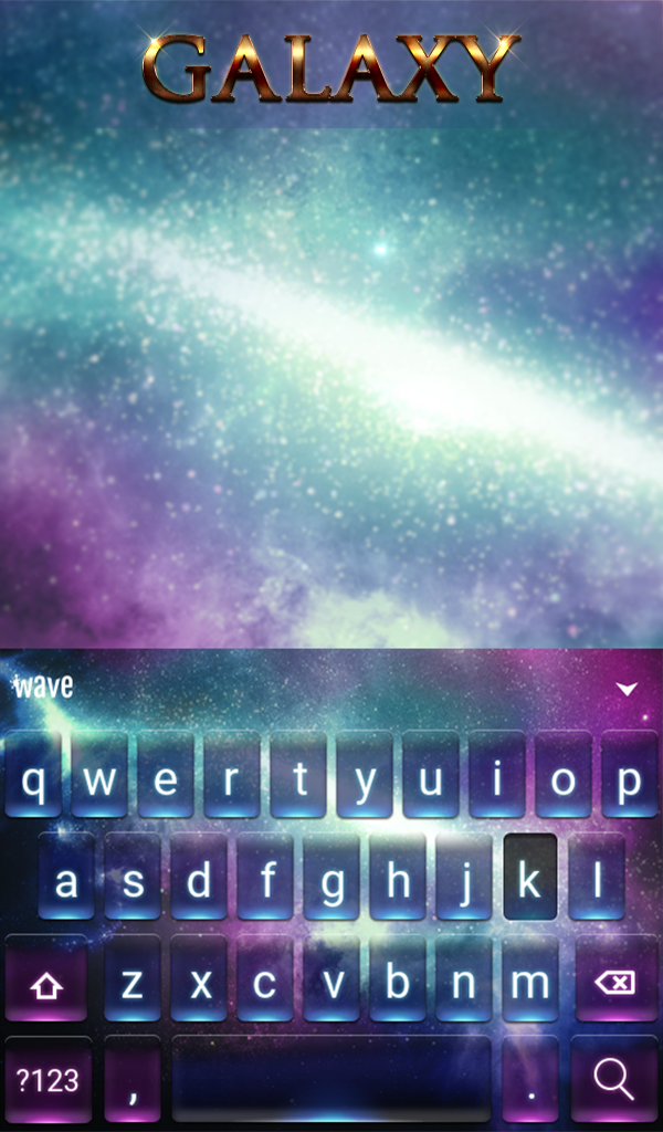 اسکرین شات 2 برنامه Galaxy Animated Keyboard