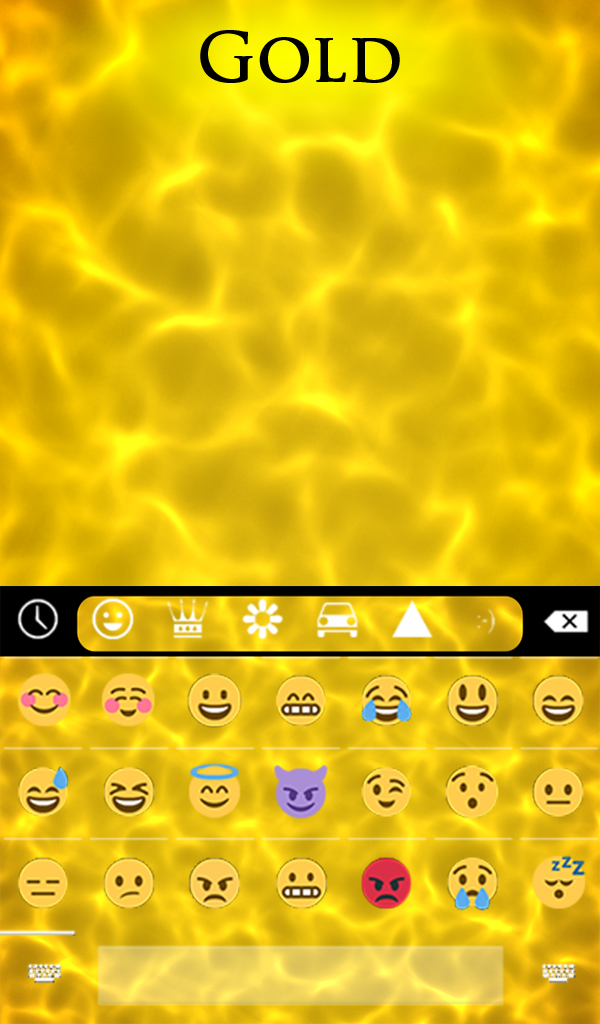 اسکرین شات 4 برنامه Gold Keyboard & Wallpaper