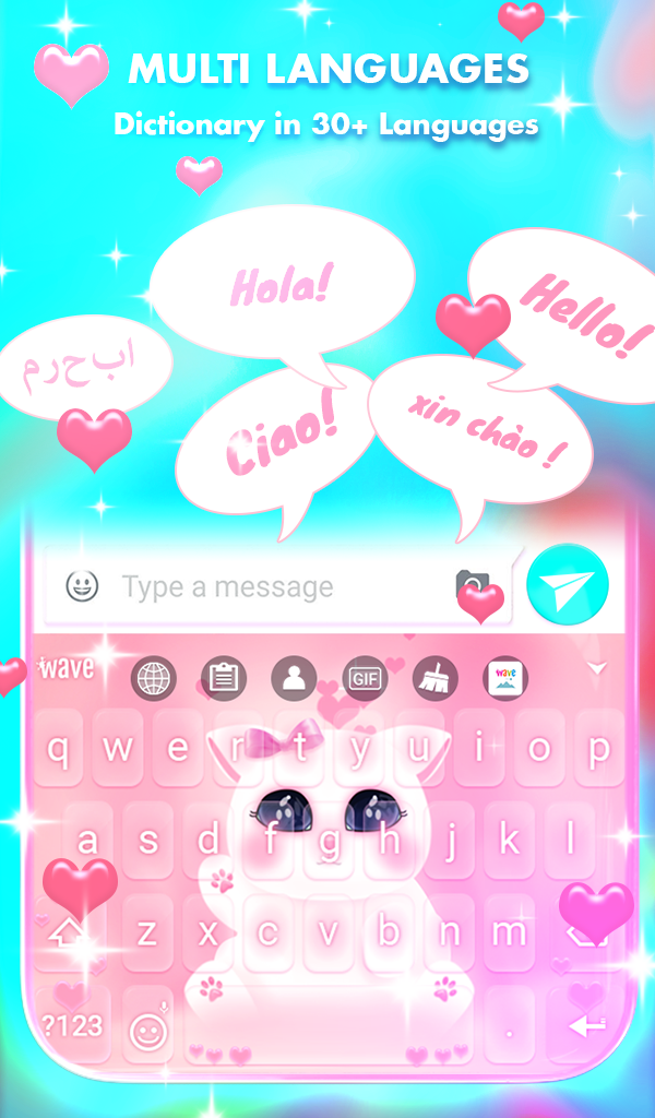 اسکرین شات 4 برنامه Kitty Love Wallpaper