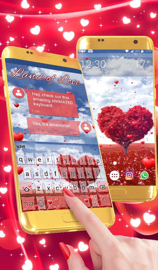 اسکرین شات 1 برنامه Land of Love Wallpaper Theme