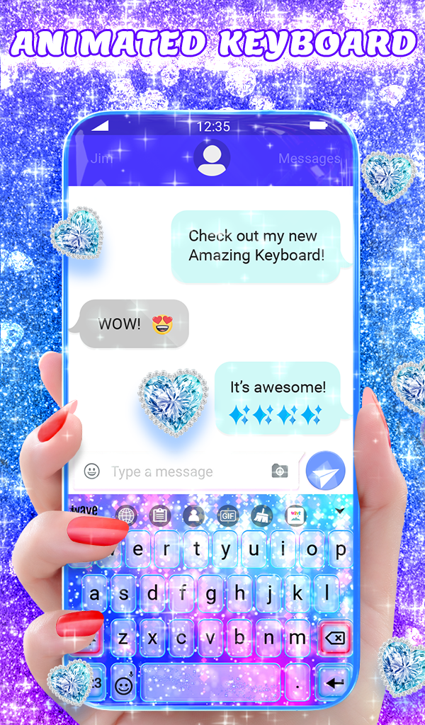 اسکرین شات 2 برنامه Neon Glitter Wallpaper Theme
