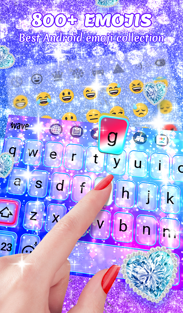 اسکرین شات 3 برنامه Neon Glitter Wallpaper Theme