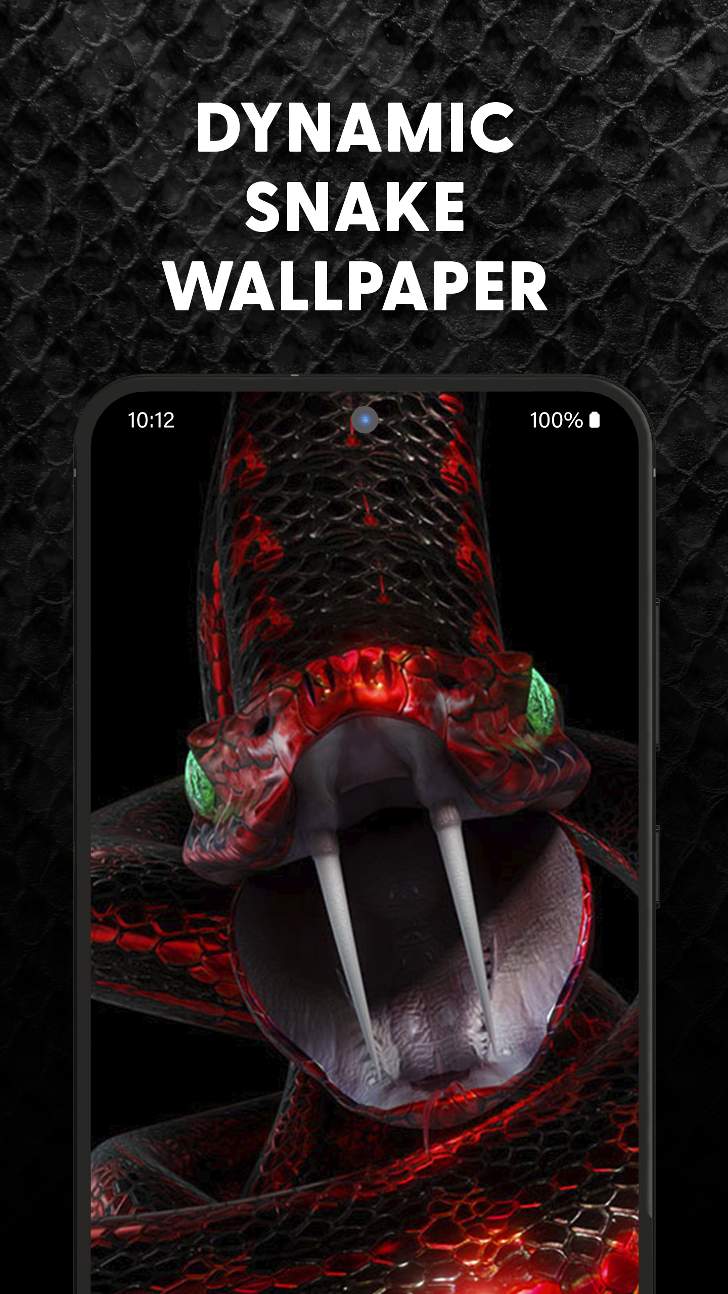 اسکرین شات 1 برنامه Snake Wallpaper HD + Keyboard