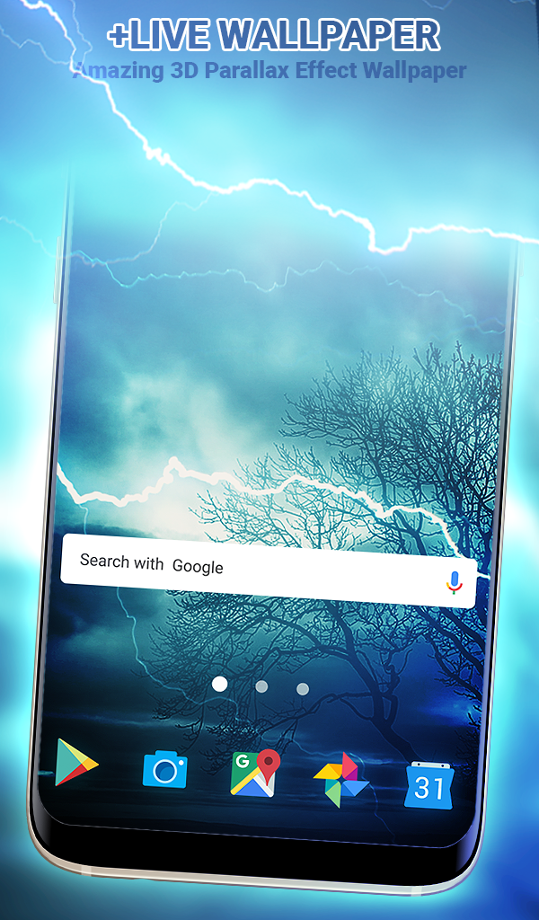 اسکرین شات 2 برنامه Storm Keyboard Live Wallpaper