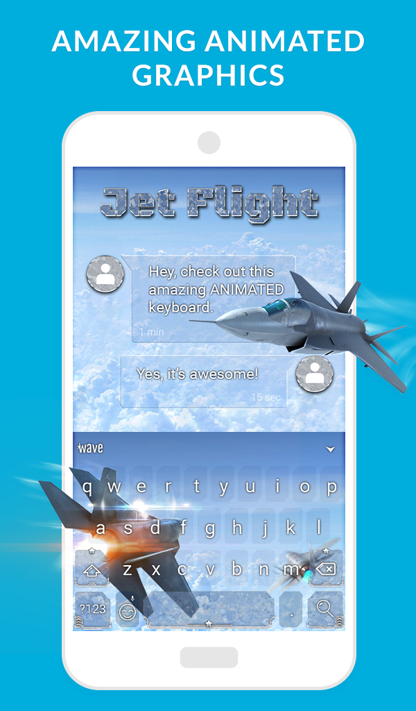اسکرین شات 6 برنامه Wave Animated Keyboard Emoji